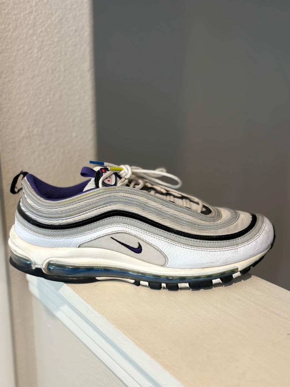 Nike Mens Air Max 97 Kaomoji White Shoes (DD9598-100) Size 11 - Picture 2 of 12